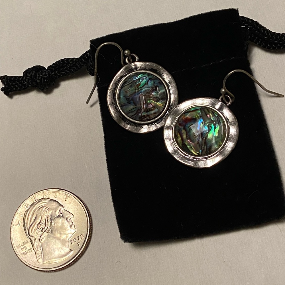 Multicolored Gemstone circular earrings